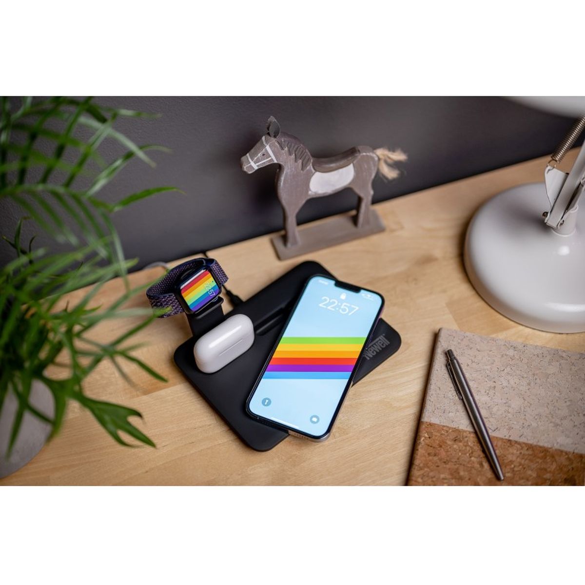 Newell Induone N-YM-UD17 Inductive Charger For Up To 4 Mobile Devices - Black - image 2 of 5