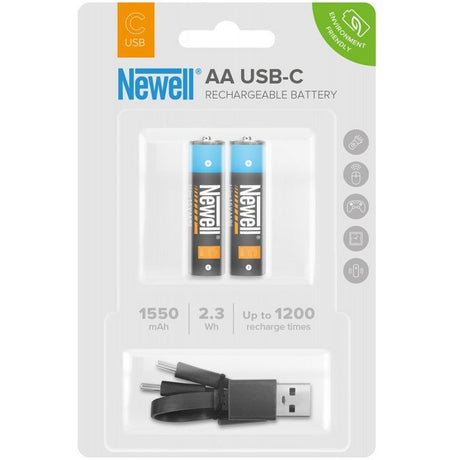 Newell AA USB-C Rechargeable Battery 1550 mAh 2 Pcs Blister - image 5 of 5