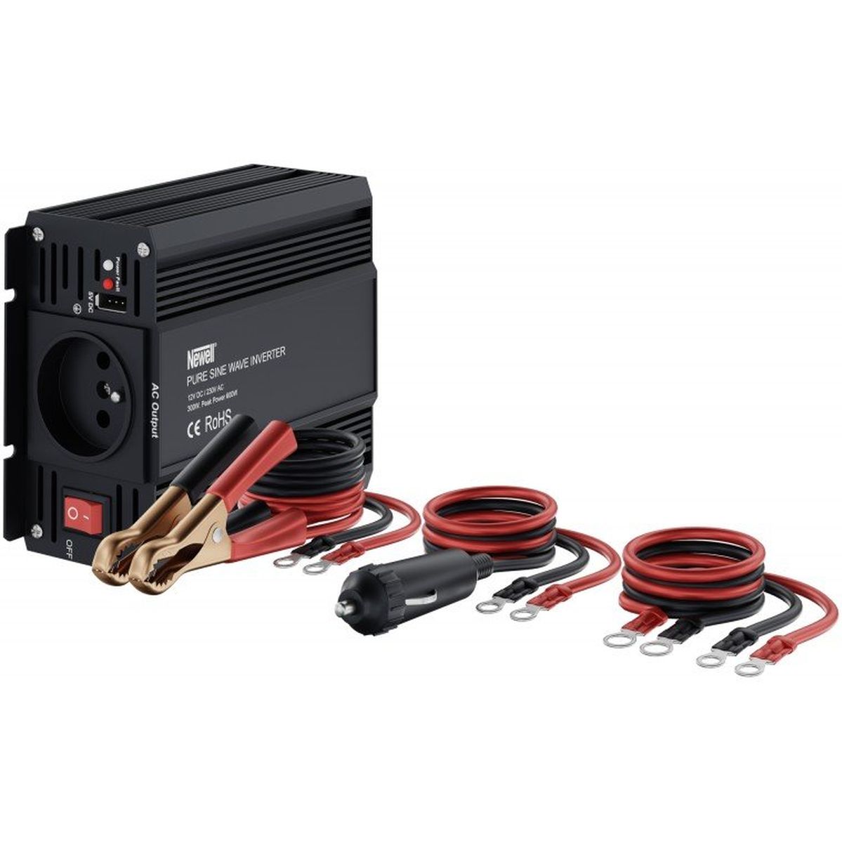 Newell Voltage Converter w/ Pure Sine Wave - 12 V / 230 V 300 W. - image 2 of 5