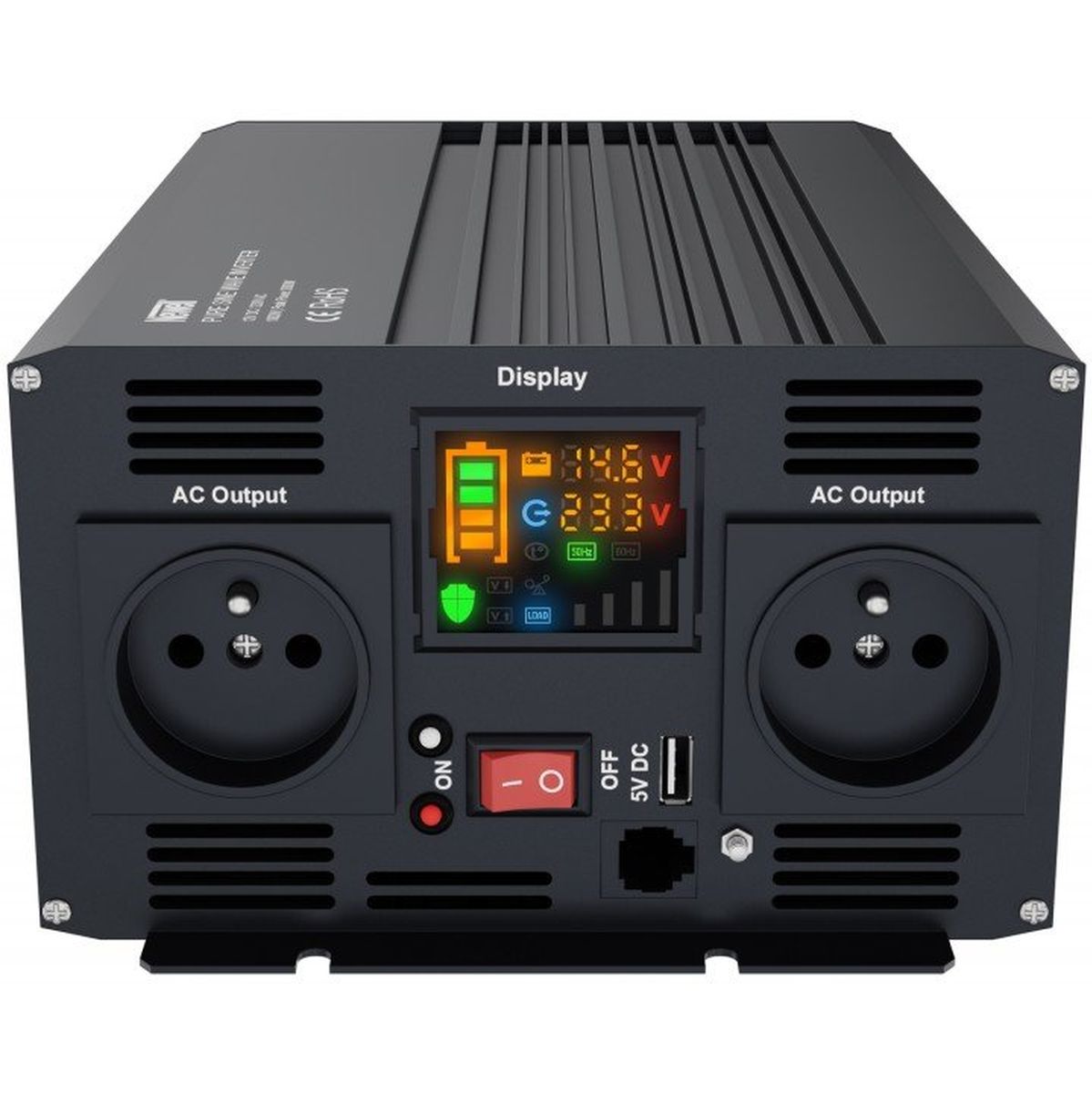 Newell Voltage Converter w/ Pure Sine Wave - 12 V / 230 V 1000 W. - image 4 of 5
