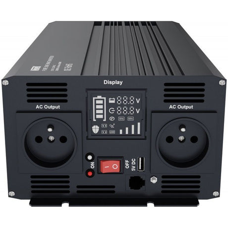 Newell Voltage Converter w/ Pure Sine Wave - 12 V / 230 V 2000 W. - image 3 of 5