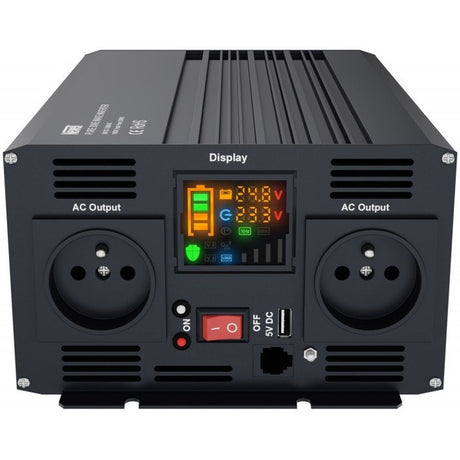 Newell Voltage Converter w/ Pure Sine Wave - 24 V / 230 V 1000 W. - image 2 of 5