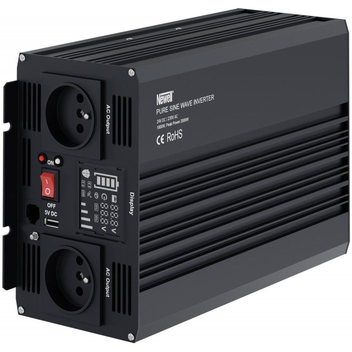 Newell Voltage Converter w/ Pure Sine Wave - 24 V / 230 V 1000 W. - image 5 of 5