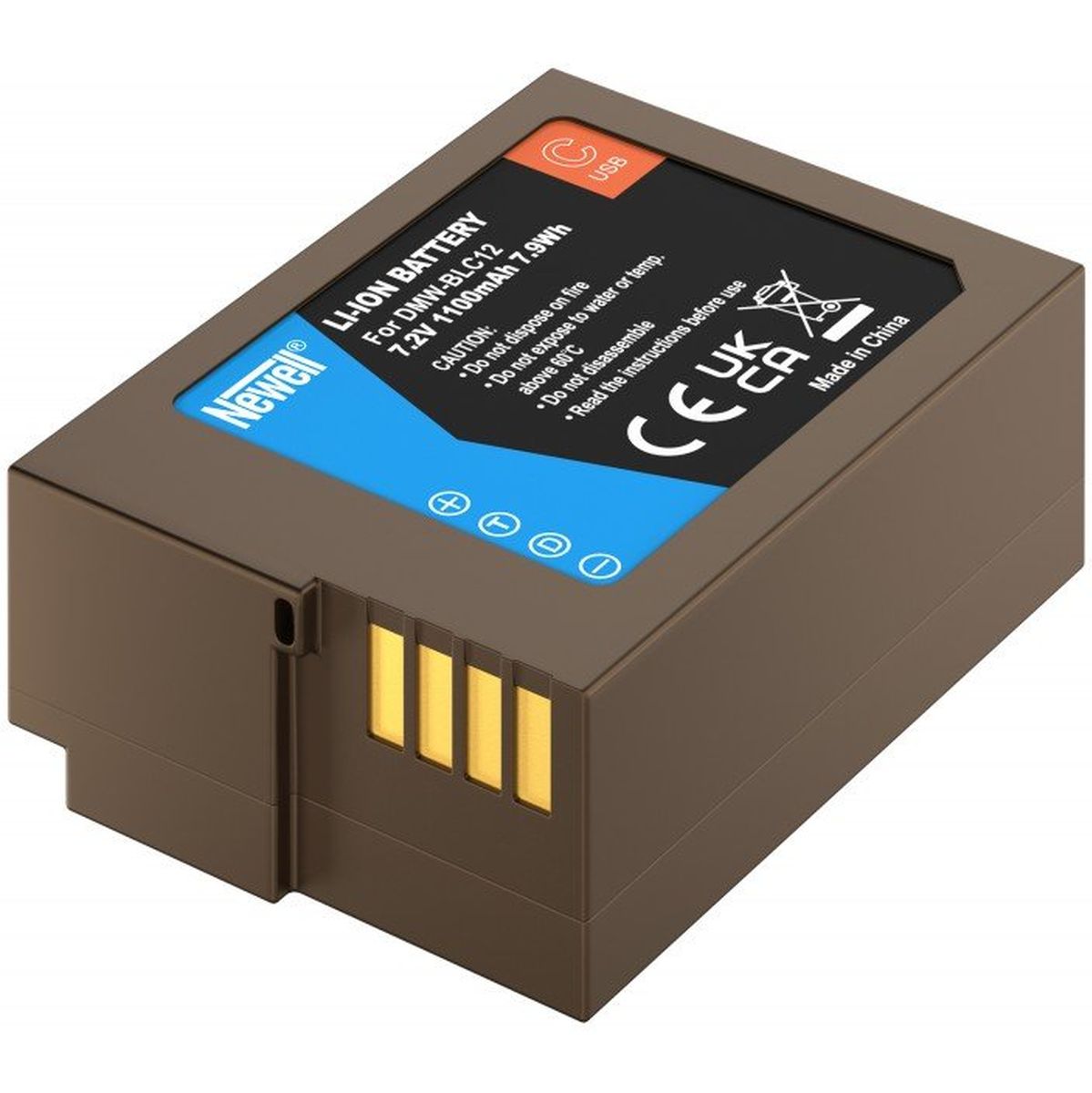 Newell Replacement DMW-BLC12 USB-C Battery For Panasonic - image 2 of 3