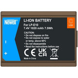 Newell Replacement LP-E10 USB-C Battery For Canon - image 2 of 3