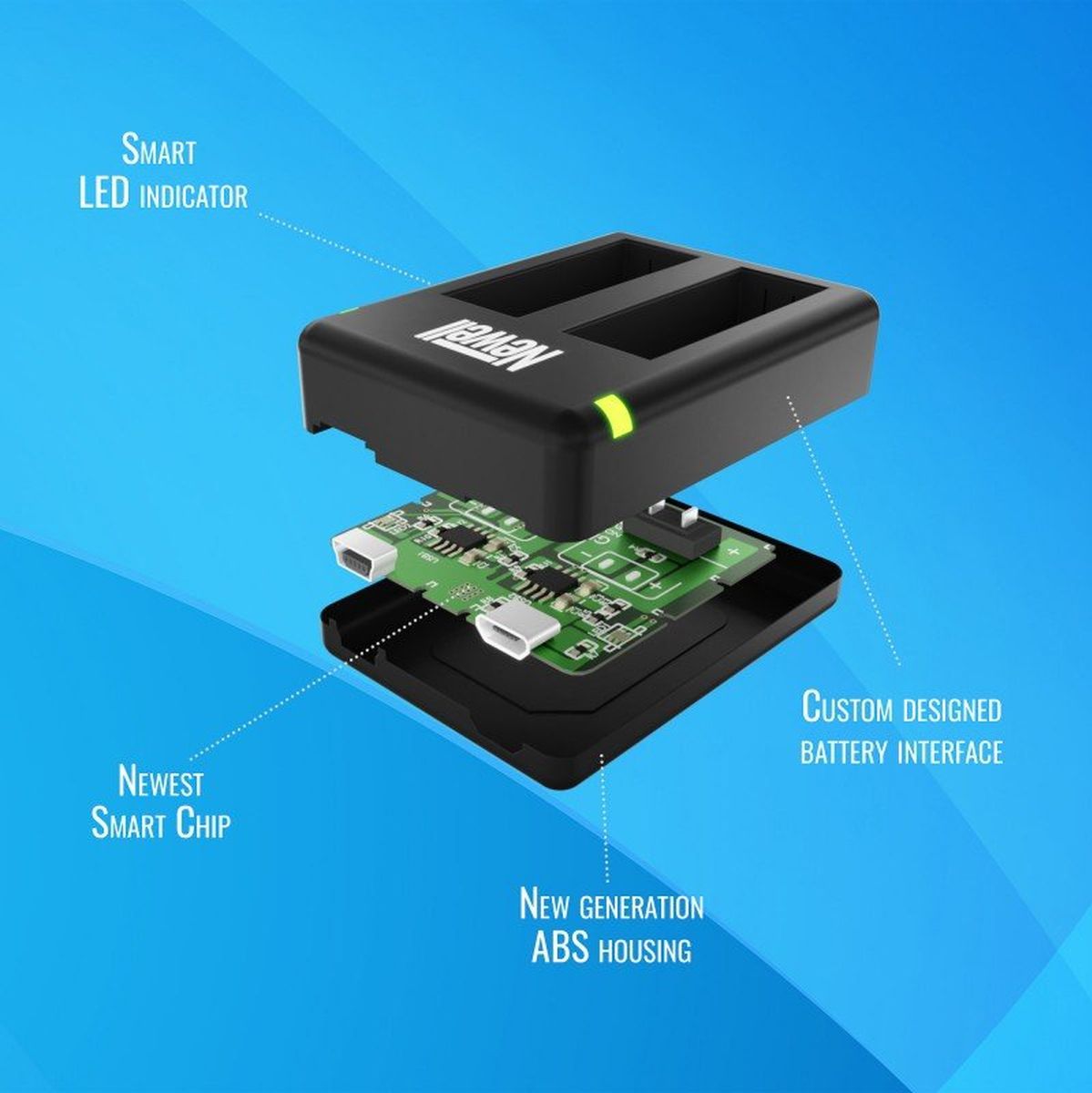 Newell SDC-USB DUAL-Channel Charger For LB-015 Batteries For Kodak - image 5 of 5