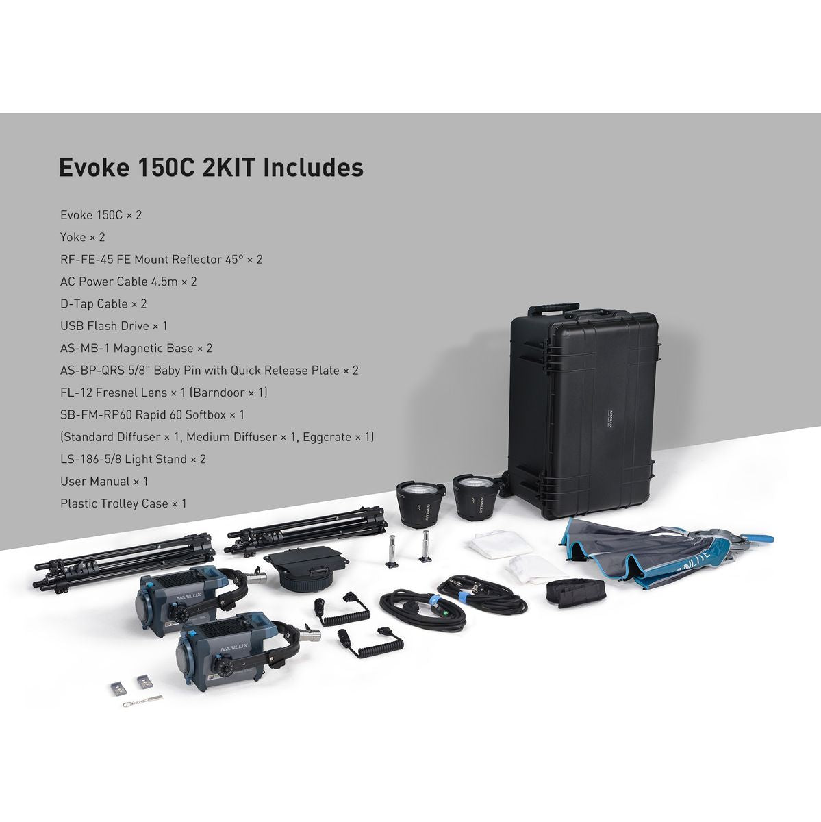 Nanlux Evoke 150C Full Colour Nebula 8 Spot Light - 2 Kit - image 2 of 2