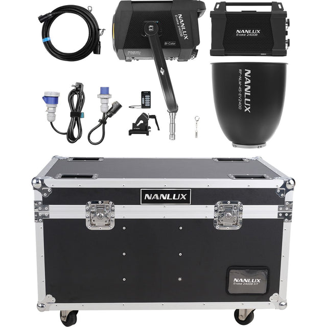Nanlux Evoke 2400B Bi-Colour Spot Light w/ Reflector 45° In Flight Case