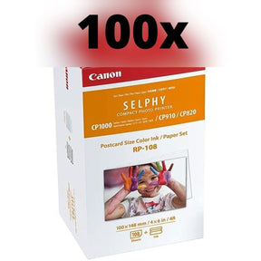 Phantom 100x Canon RP-108 Ink Cassette/Paper Set