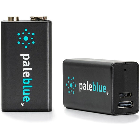 Pale Blue Li-ion Rechargeable 9V Battery 2 Pack Of 9V w/ 2x1 Charging Cable - image 5 of 5