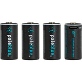 Pale Blue CR123 Rechargeable Batteries USB-C 860mAh