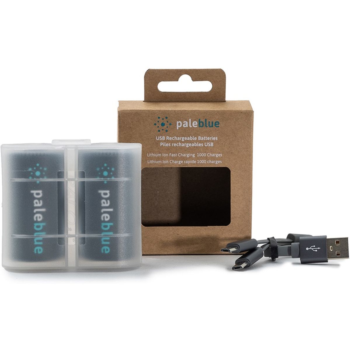 Pale Blue Li-ion Rechargeable D Battery USB-C 5000mAh - image 3 of 5