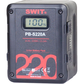 SWIT PB-S220A PB-S220A | 220WH Multi-Sockets Square Cine Battery Gold-Mount