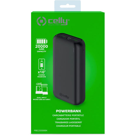 Celly PowerBank 20.000mAh Black - image 2 of 5