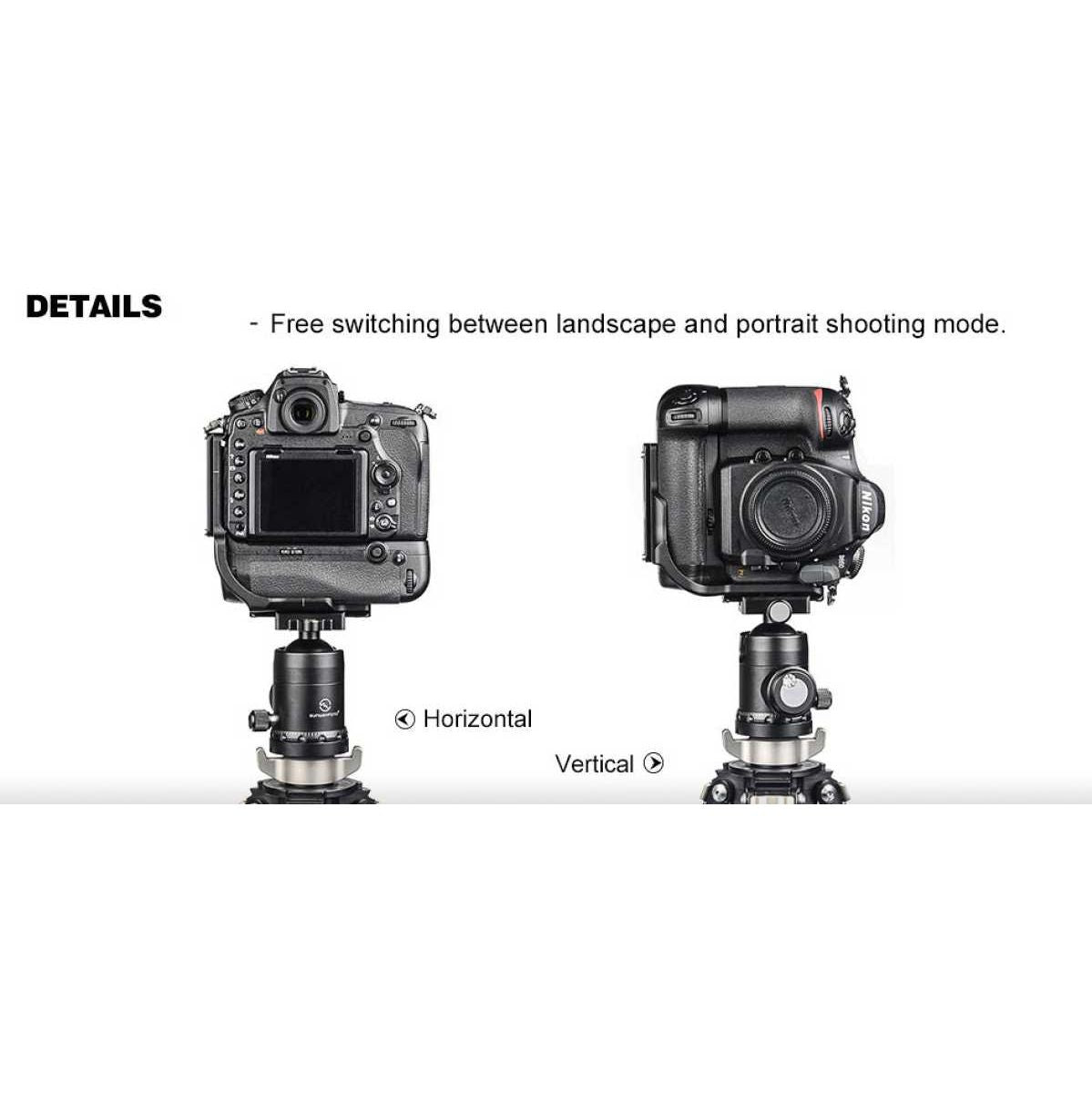 Sunwayfoto L-Plate For Nikon D850 (w/ Grip PNLD PNL-D850G - image 4 of 5