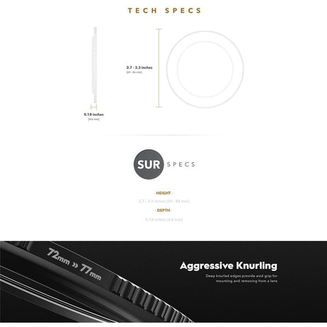 PolarPro Quartzline StepUp Ring 62-82 mm - image 3 of 5