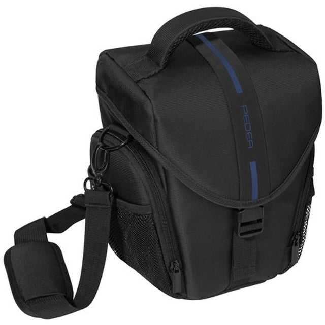 PEDEA Camera-XL Holster Bag Essex Pro Snap Black + Blue
