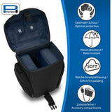 PEDEA Camera-XL Holster Bag Essex Pro Snap Black + Blue - image 3 of 5