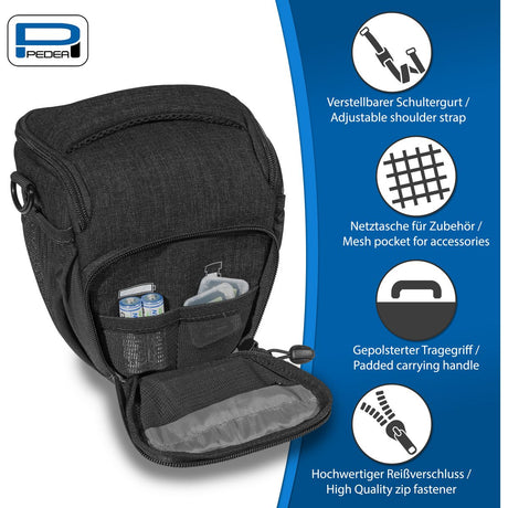 PEDEA Camera-Medium Holster Bag Fashion Pro Black - image 2 of 5