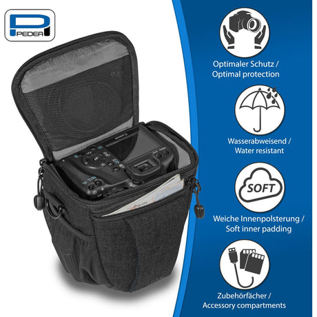 PEDEA Camera-Medium Holster Bag Fashion Pro Black - image 3 of 5
