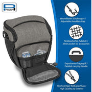 PEDEA Camera-Medium Holster Bag Fashion Pro (Light) Grey