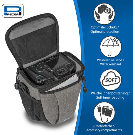 PEDEA Camera-Medium Holster Bag Fashion Pro (Light) Grey - image 3 of 5