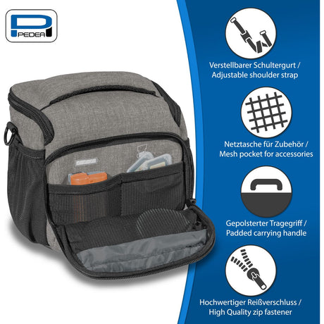 PEDEA Camera Bag Large Fashion Pro (Light) Grey - image 3 of 5