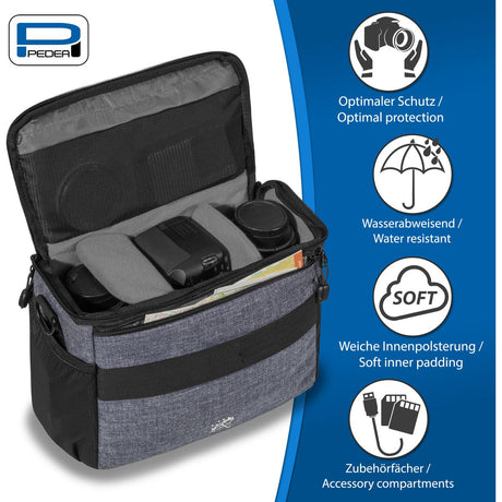 PEDEA Camera Bag XL Fashion Pro Grey - image 2 of 5