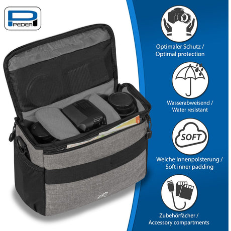 PEDEA Camera Bag XL Fashion Pro (Light) Grey - image 2 of 5