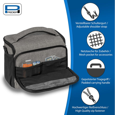 PEDEA Camera Bag XL Fashion Pro (Light) Grey - image 3 of 5