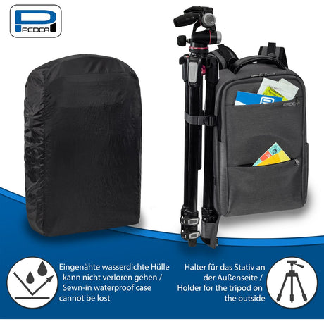 PEDEA Camera Backpack Noble Pro Grey - image 5 of 5