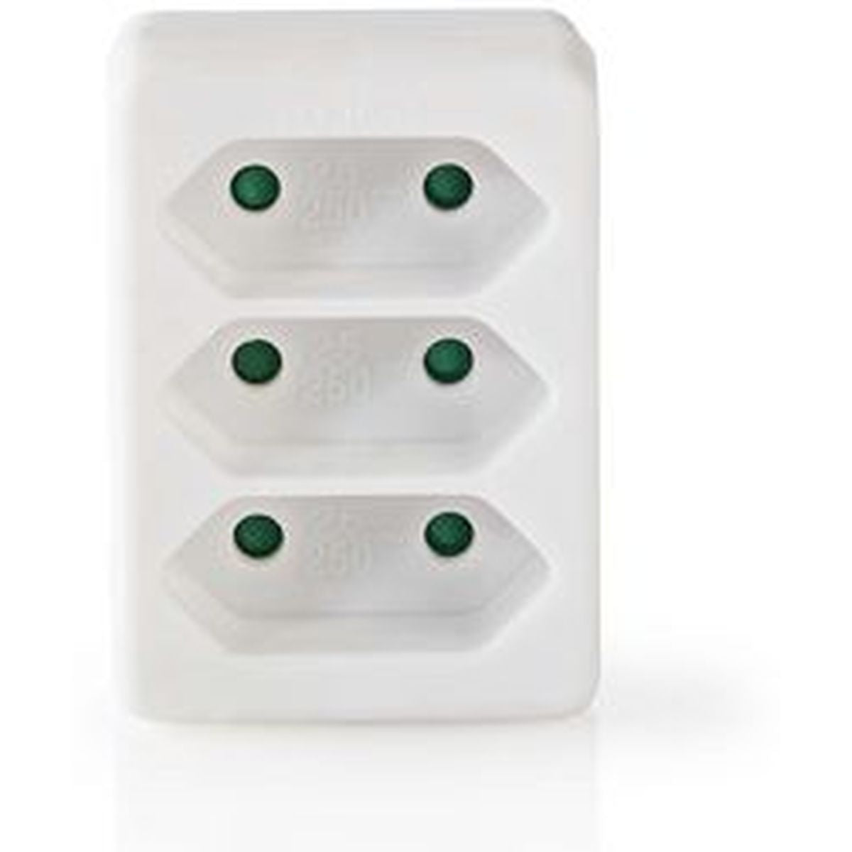 Nedis Stopcontact Splitter 3-WEG Schuko-Contactdoos WH