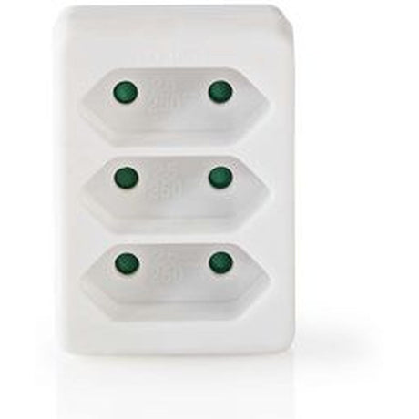 Nedis Stopcontact Splitter 3-WEG Schuko-Contactdoos WH