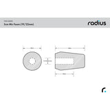 Radius Shotgun Mic Foam Windshield 5cm Std Hole - image 3 of 3