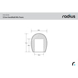 Radius Handheld Mic Foam Windshield 3.5cm X 50mm Hole - image 3 of 3