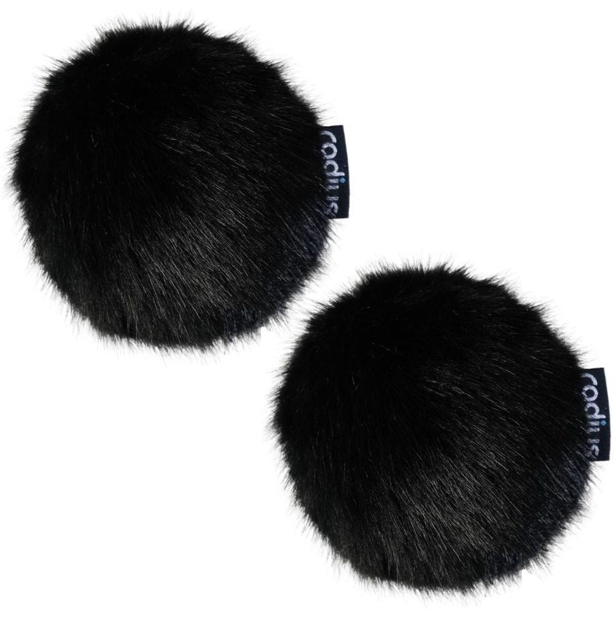 Radius Windcover For Rycote BBG Pair Black Fur - image 2 of 2