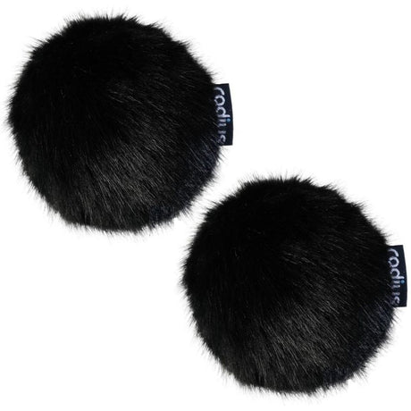 Radius Windcover For Rycote BBG Pair Black Fur - image 2 of 2