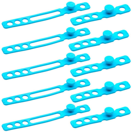Radius Cable Straps Hi-Vis Light Blue 10-pack - image 3 of 3