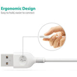 Ravpower Micro USB Cable SYNC And Charge 0.9m White - image 2 of 3