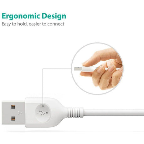 Ravpower Micro USB Cable SYNC And Charge 0.9m White - image 2 of 3