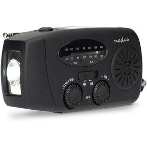 Nedis Noodradio | Tafelmodel | AM / FM | PowerBank-Functie | Black