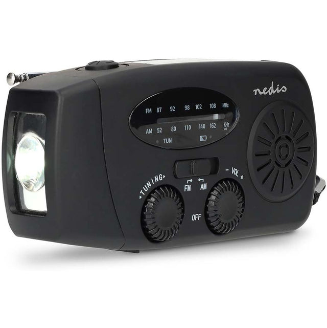 Nedis Noodradio | Tafelmodel | AM / FM | PowerBank-Functie | Black
