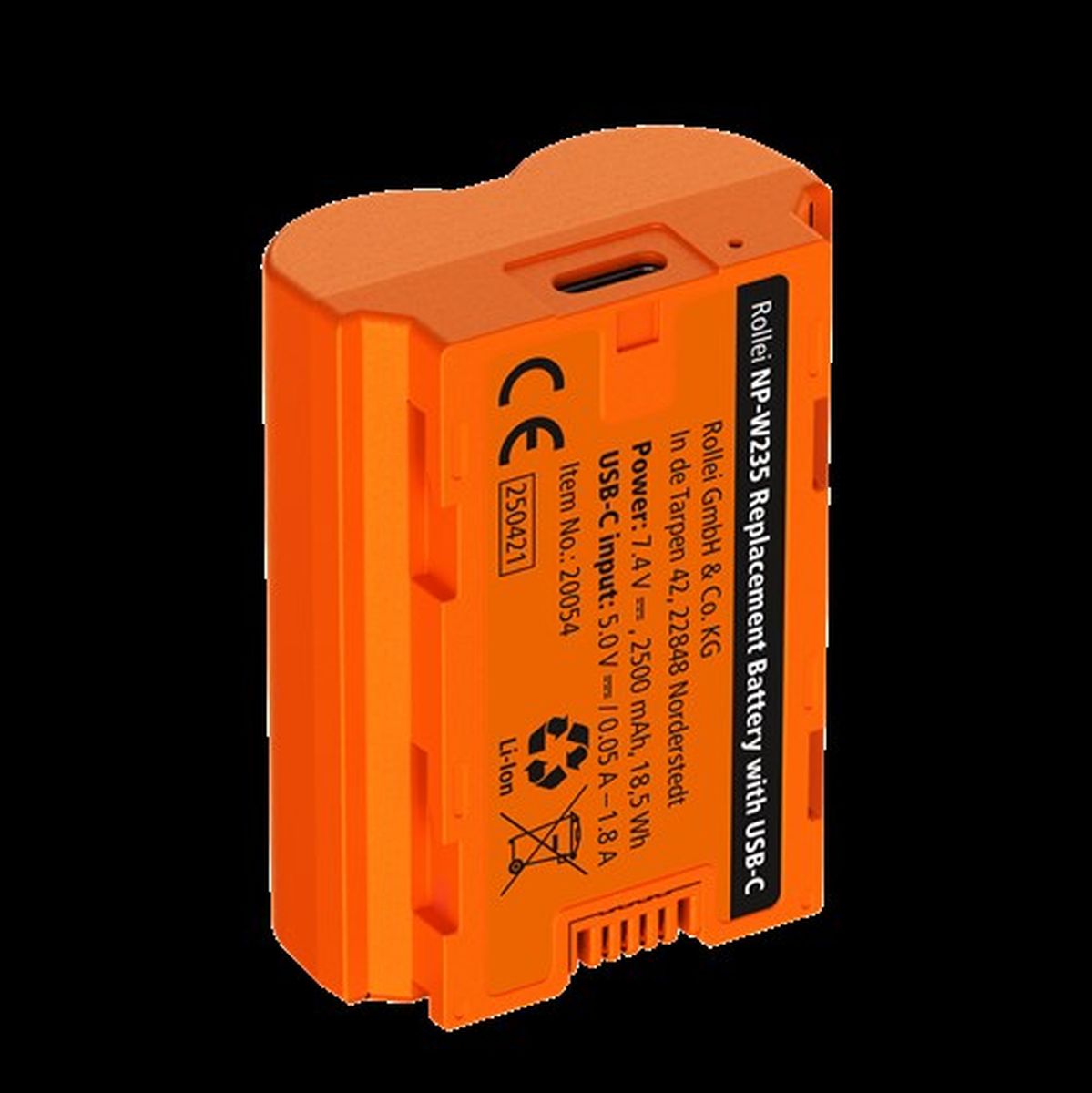 Rollei Battery For NP-W235 Fuji w/ USB-C