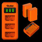 Rollei Charger Set EN-EL25 3 Accu's Charger