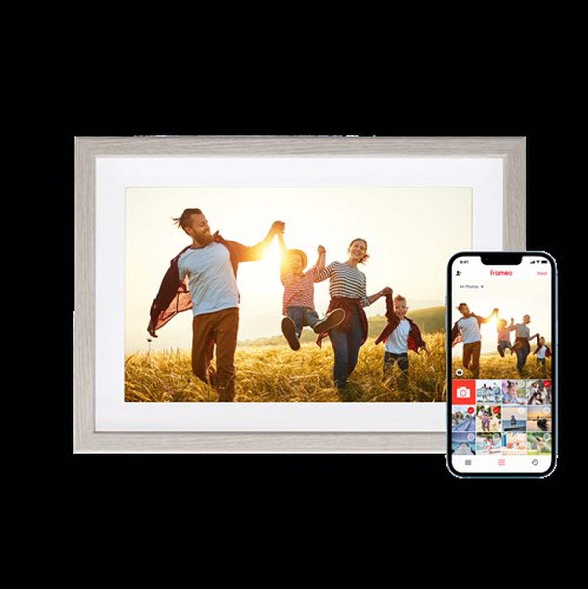Rollei Frameo Blank Wood WiFi 10 inch Digital Photo Frame
