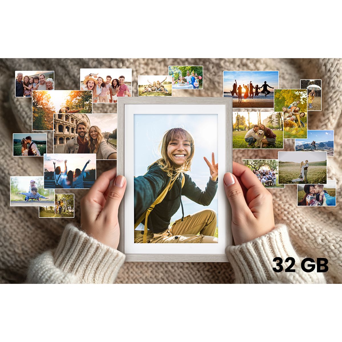 Rollei Frameo Blank Wood WiFi 10 inch Digital Photo Frame - image 5 of 5