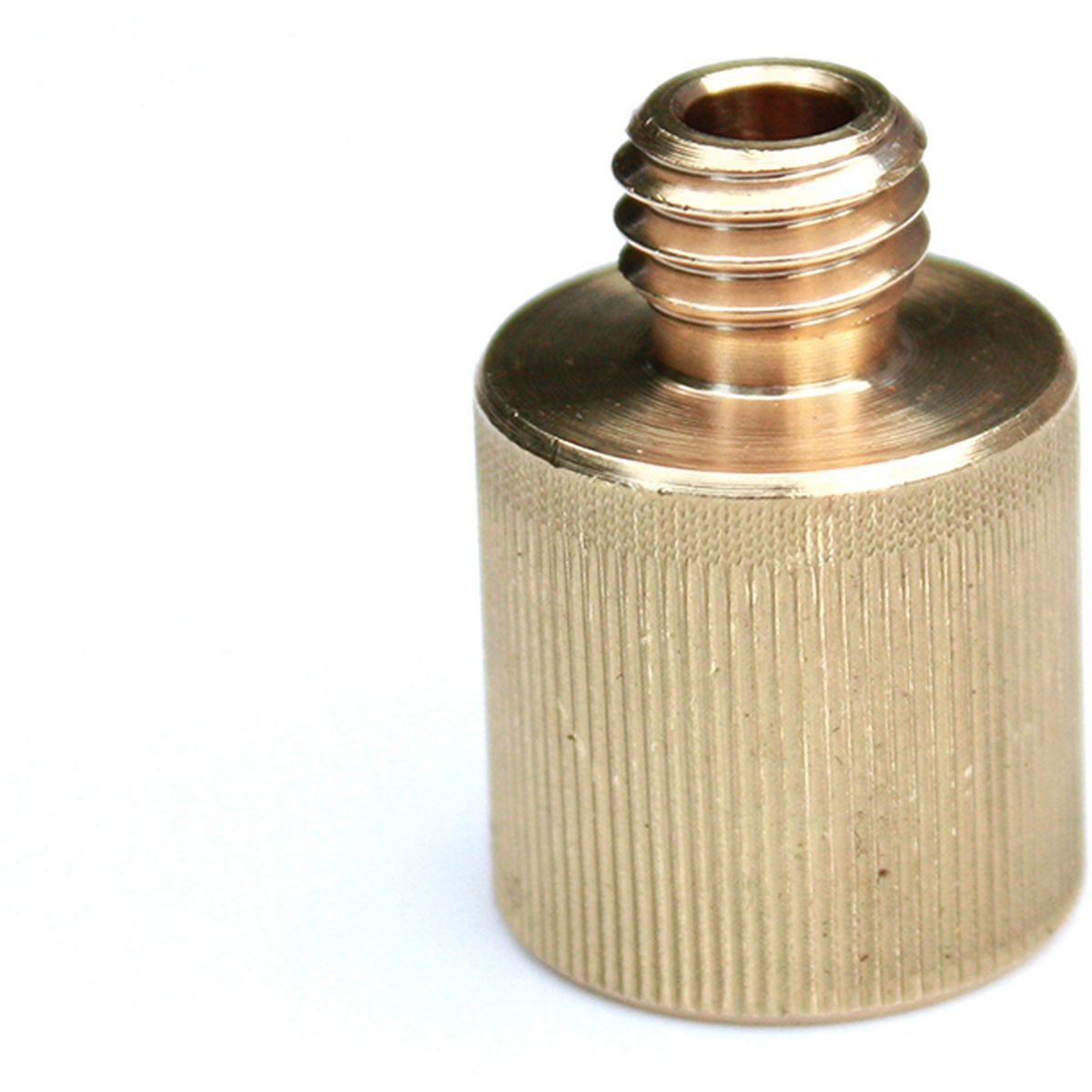 Rycote Brass 3/8" M To 5/8" F Screw Adaptor