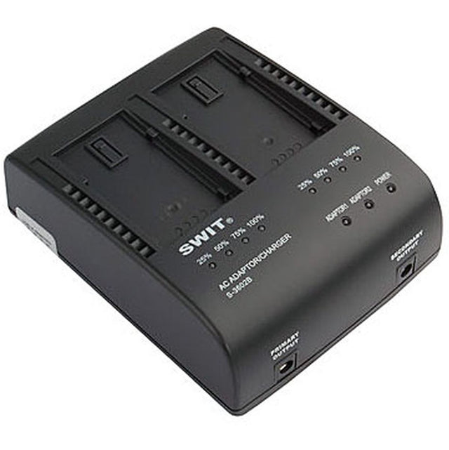 SWIT S-3602B S-3602B | 2x2A DV Charger Compatible To Panasonic VBG Series
