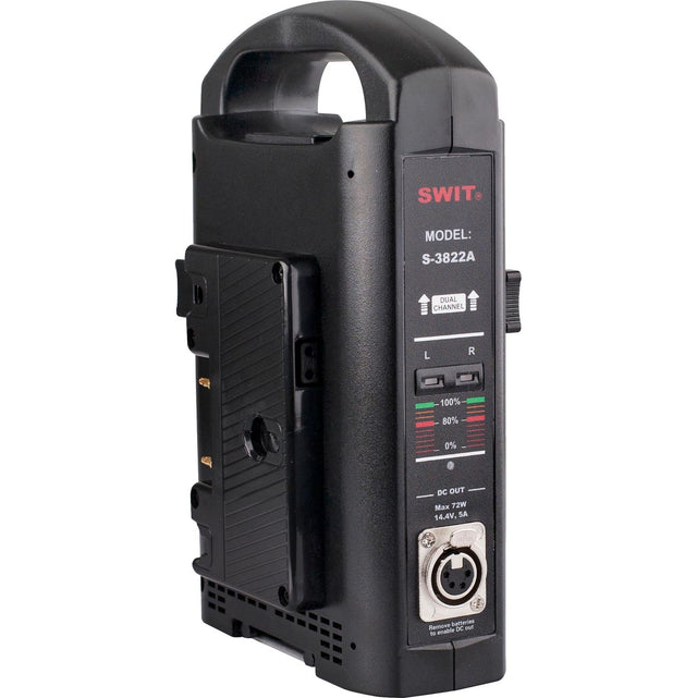 SWIT S-3822A 2CHX3A Fast Simultaneous Charger Adaptor Out Gold-Mount