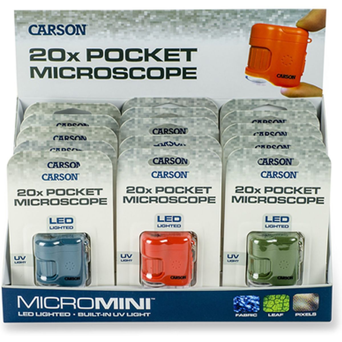 Carson Pocket Microscope MicroMini 20x w/ UV And LED 15-P... - image 2 of 3